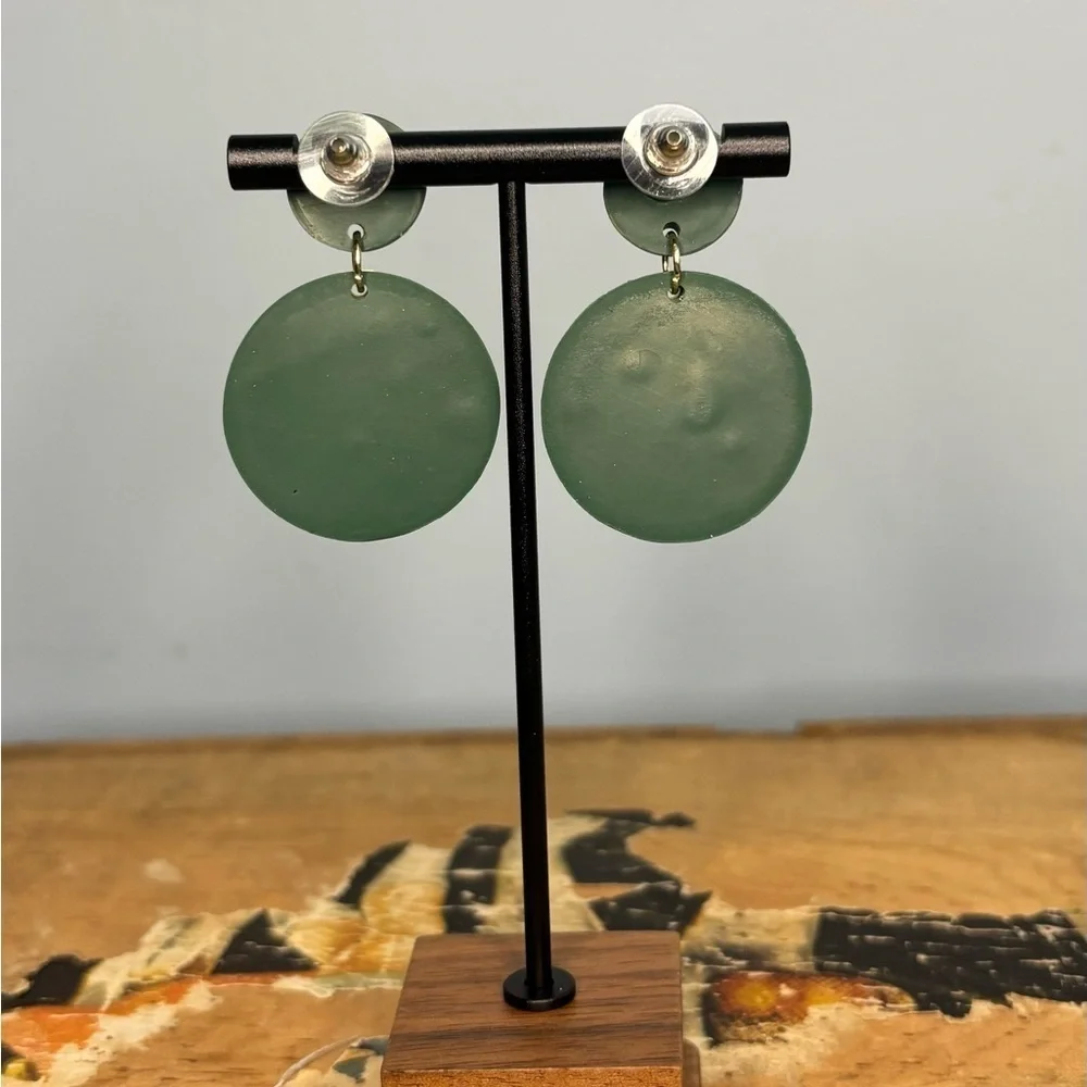 Christmas Bow / Holly Stud Earrings Polymer Clay